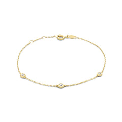 Isabel Bernard De la Paix Alfie 14 Carat Golden Bracelet | diamond 0.12 ct | IBD320001