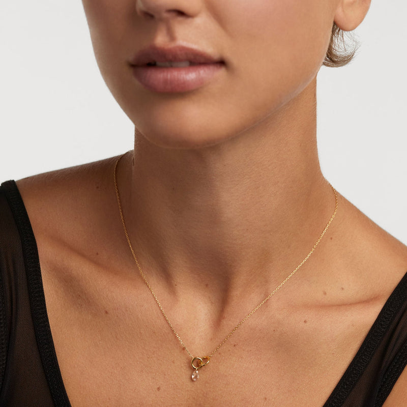 P D Paola Color 925 Sterling Silver Necklace with Gold Plating CO01-844-U-zoom-