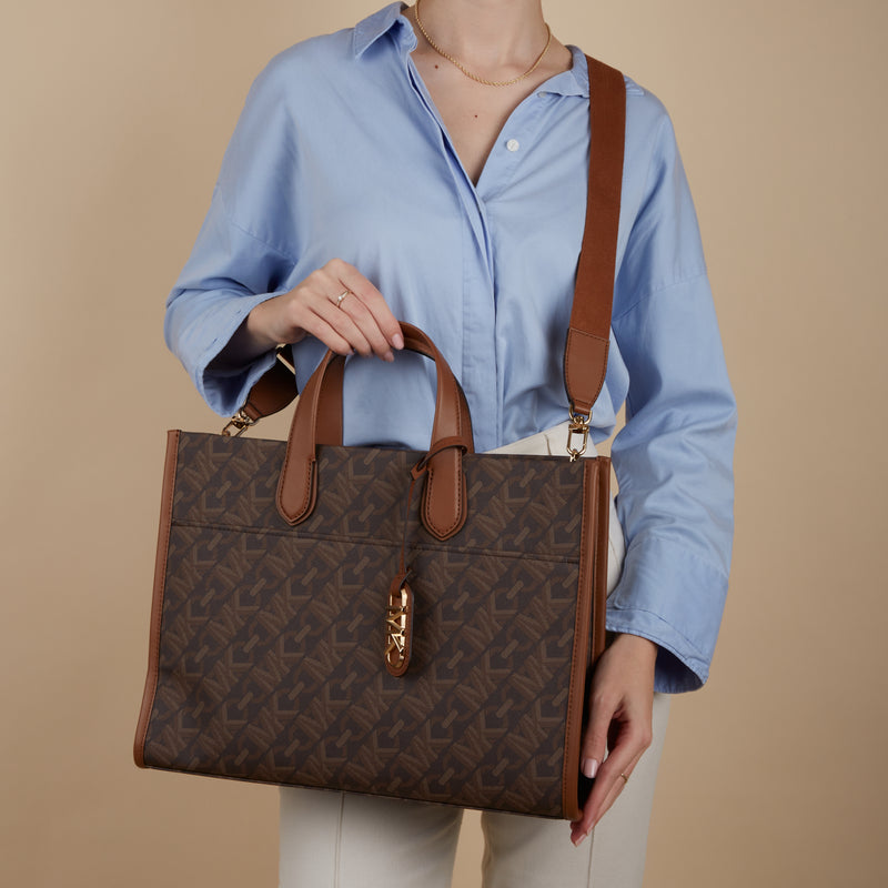 Michael Kors Gigi Brown Shopper 30H3G3GT3B-227-zoom-