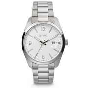Olympic Louis Zilver en Wit Herenhorloge OL75HSS002