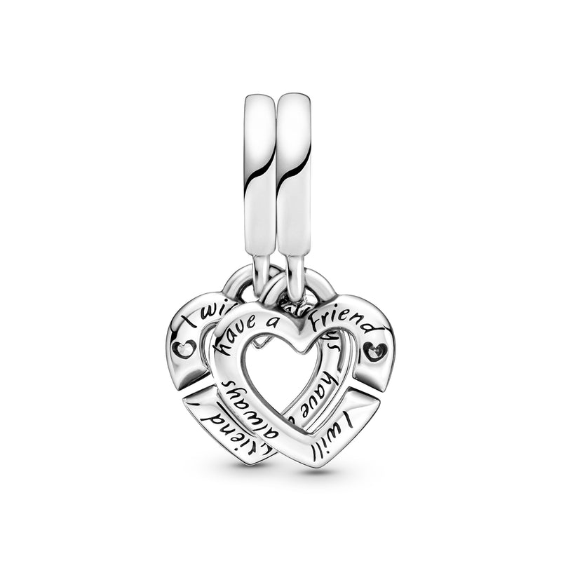 Pandora People Linked Sister Hearts Split Charm 799538C01-zoom-