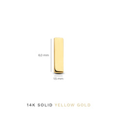 Isabel Bernard Monceau Josephine 14 Carat Golden Ear Studs IB360147