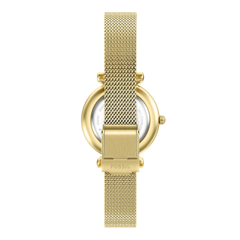 Fossil Carlie Round White Dial Watch ES5462-zoom-