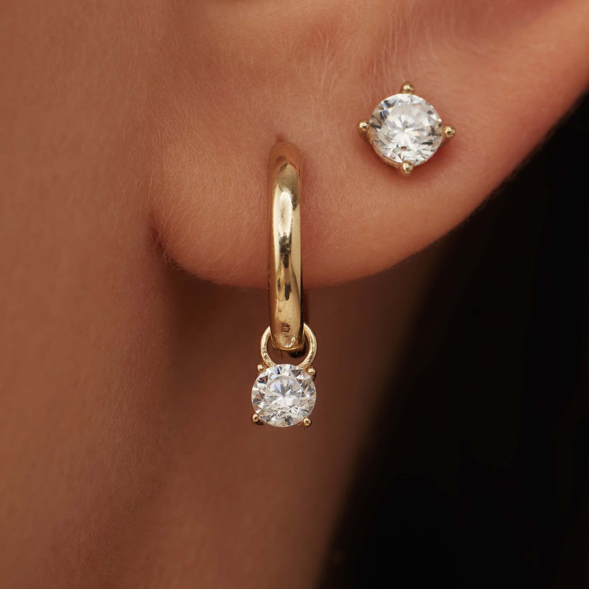 Isabel Bernard Cadeau d'Isabel 14 Carat Golden Earrings set IB90079