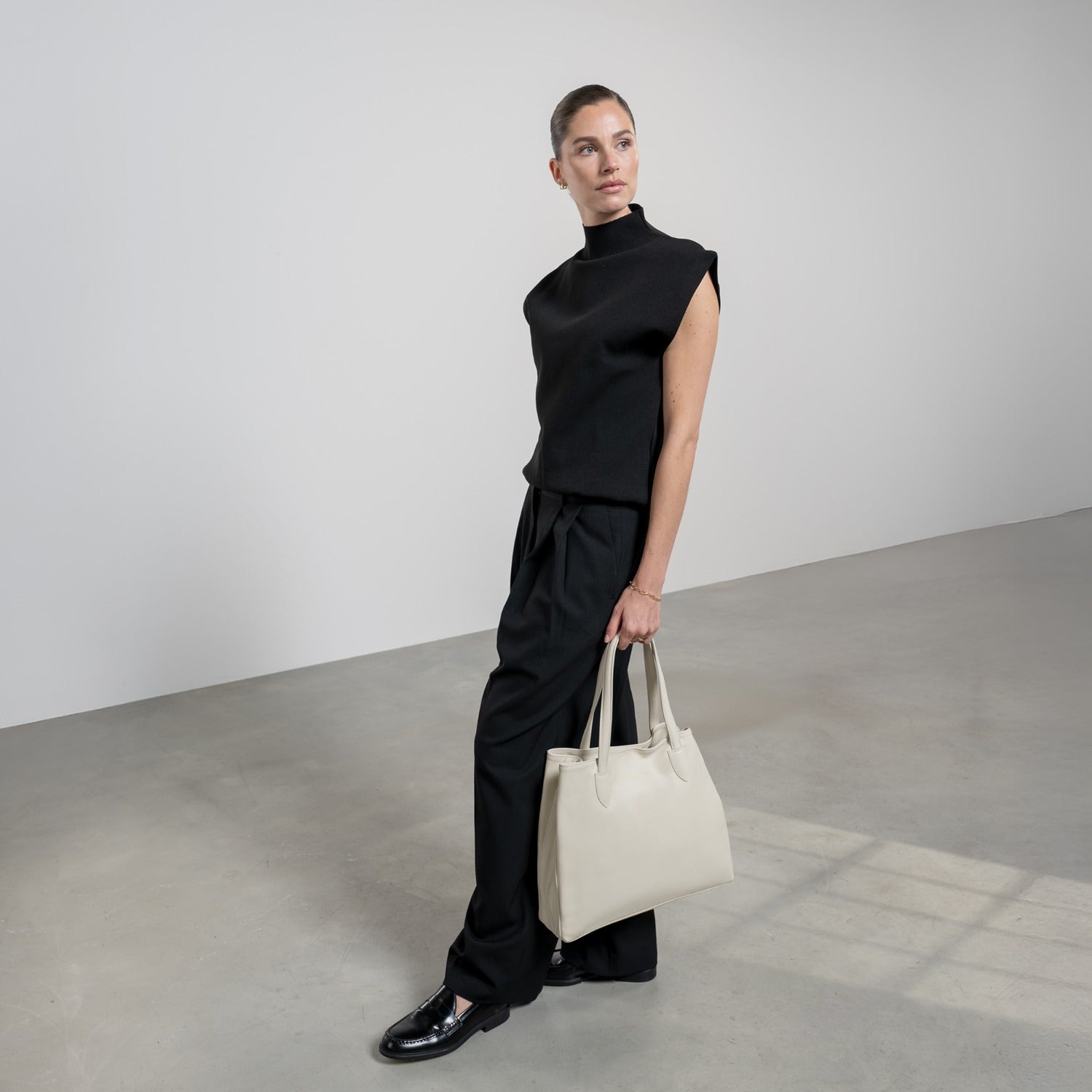 Isabel Bernard Honoré Francine Crème Kalfsleren Shopper IB25048