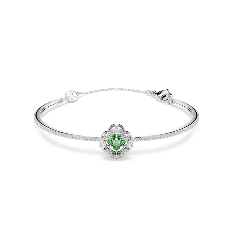 Swarovski Una Sparkling Dc Zilveren Armband met Groene Accenten 5757791-zoom-