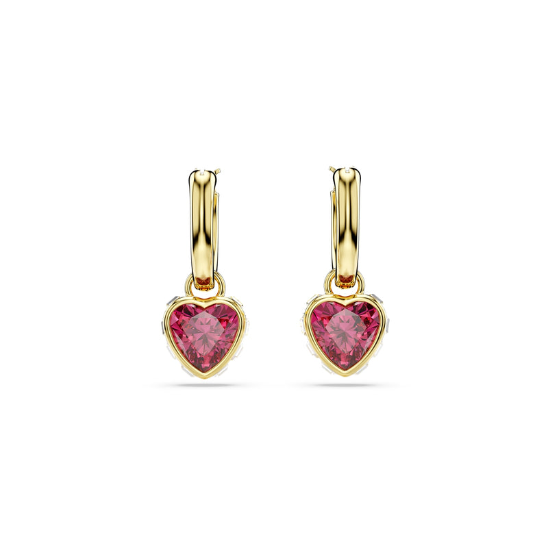 Swarovski Chroma Gold-coloured Hearts Drop earrings 5684760-zoom-