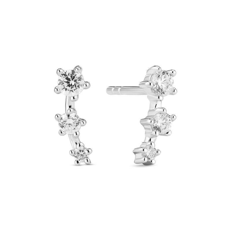 Sif Jakobs 925 Sterling Zilveren Lucente Tre Oorknoppen SJ-E2703-CZ-zoom-