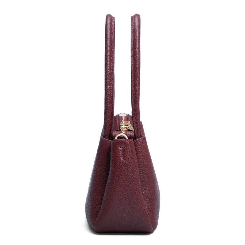 Isabel Bernard Honoré Eve Bordeax Rode Handtas Van Kalfsleer IB21133-052-zoom-