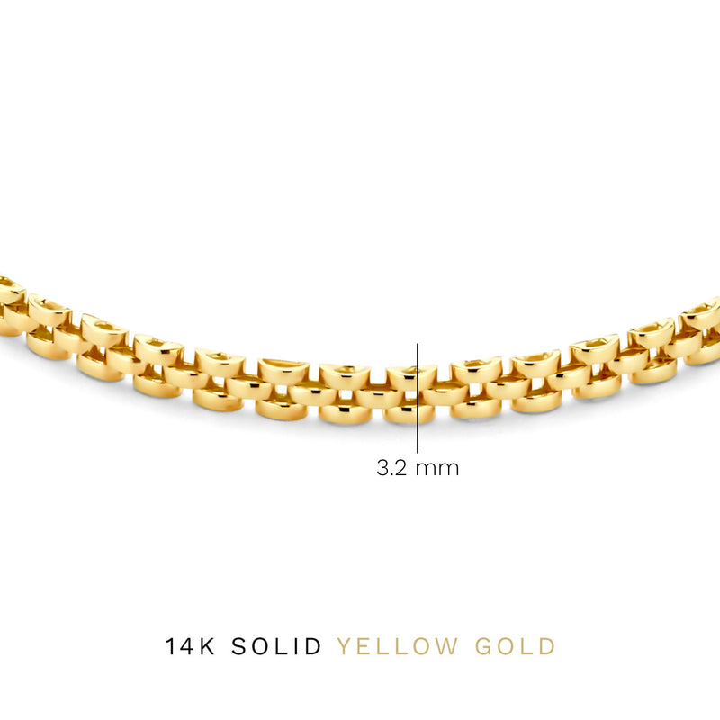Isabel Bernard Aidee Rosine 14 Karaat Gouden Schakelarmband IB320137-zoom-