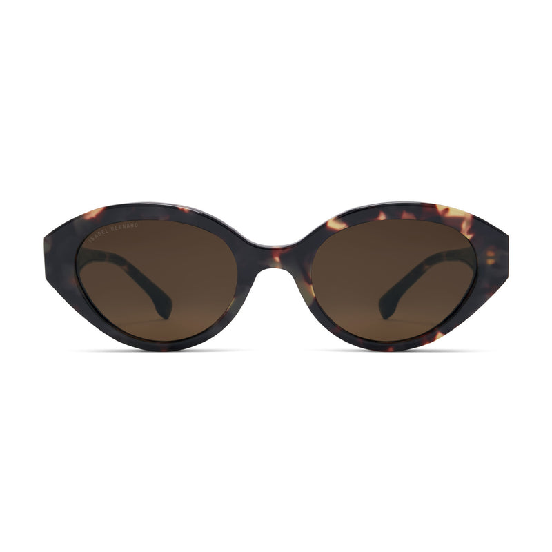 Isabel Bernard La Villette Rosaire Bruine Tortoise Ovale Zonnebril IB400002-04-14-zoom-