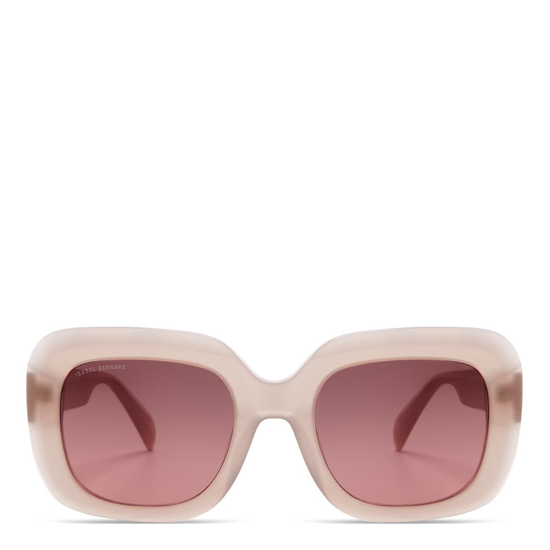 Isabel Bernard La Villette Rive Zacht Roze Vierkante Zonnebril IB400003-20-20-zoom-