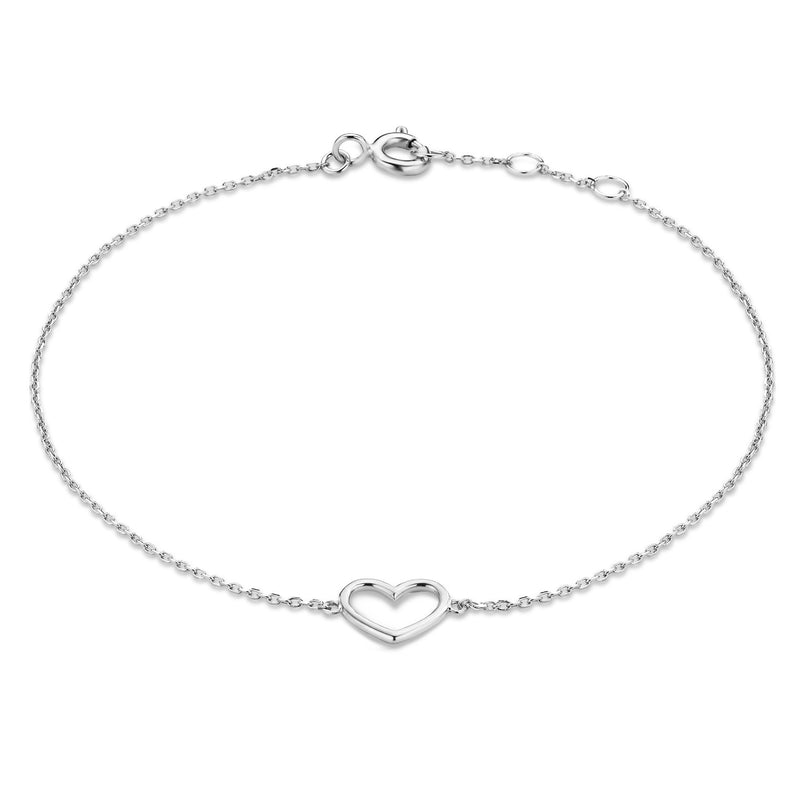 Isabel Bernard Cadeau d'Isabel 14 karaat witgouden collier en armband giftset IB90059-zoom-