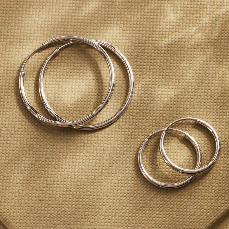 Isabel Bernard Cadeau d'Isabel 14 karaat witgouden oorbellen set IB90076-zoom-