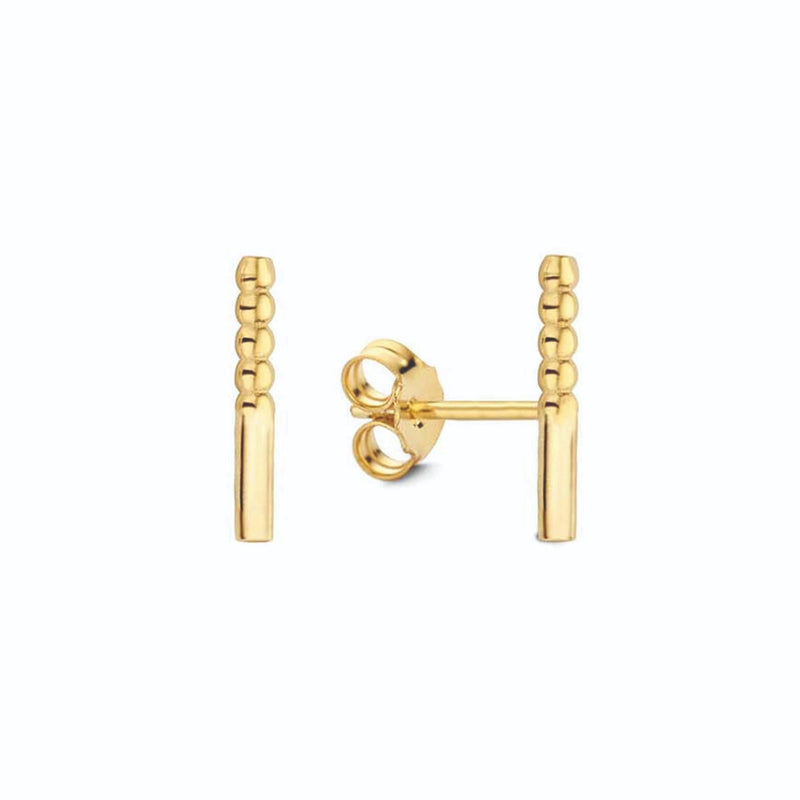 Jackie Gold 14K Golden Ear Studs JKE22.252-zoom-