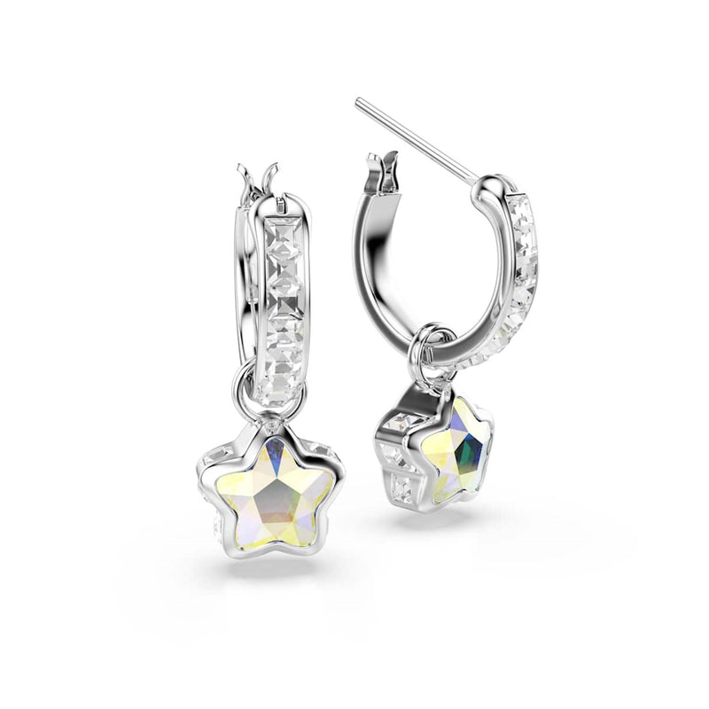 Swarovski Chroma Stars Zilverkleurige Oorbellen 5754172-zoom-