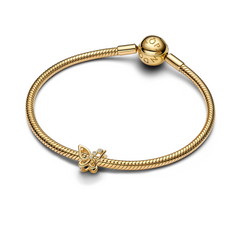 Pandora Moments Gold Plated Zirconia Butterfly Openwork Charm 764369C01