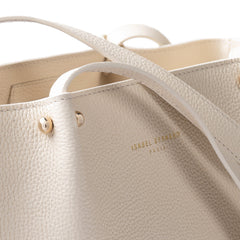Isabel Bernard Honoré Nata Cream Leather Shopper of Calfskin Leather IB25086-070