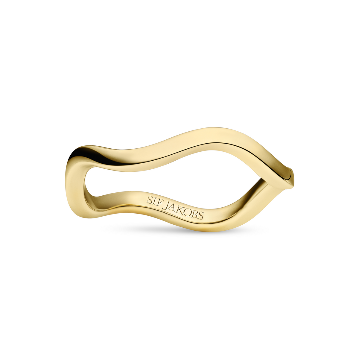 Sif Jakobs Ellera Waves Pianura Gold Plated Ring SJ-R3869-YG-58