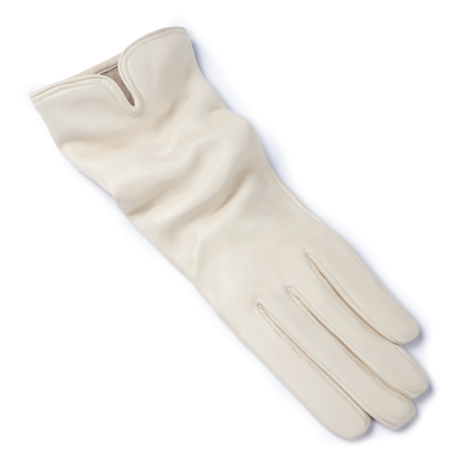 Isabel Bernard Honoré Sylvie cream goatskin leather gloves IB67004-372-7