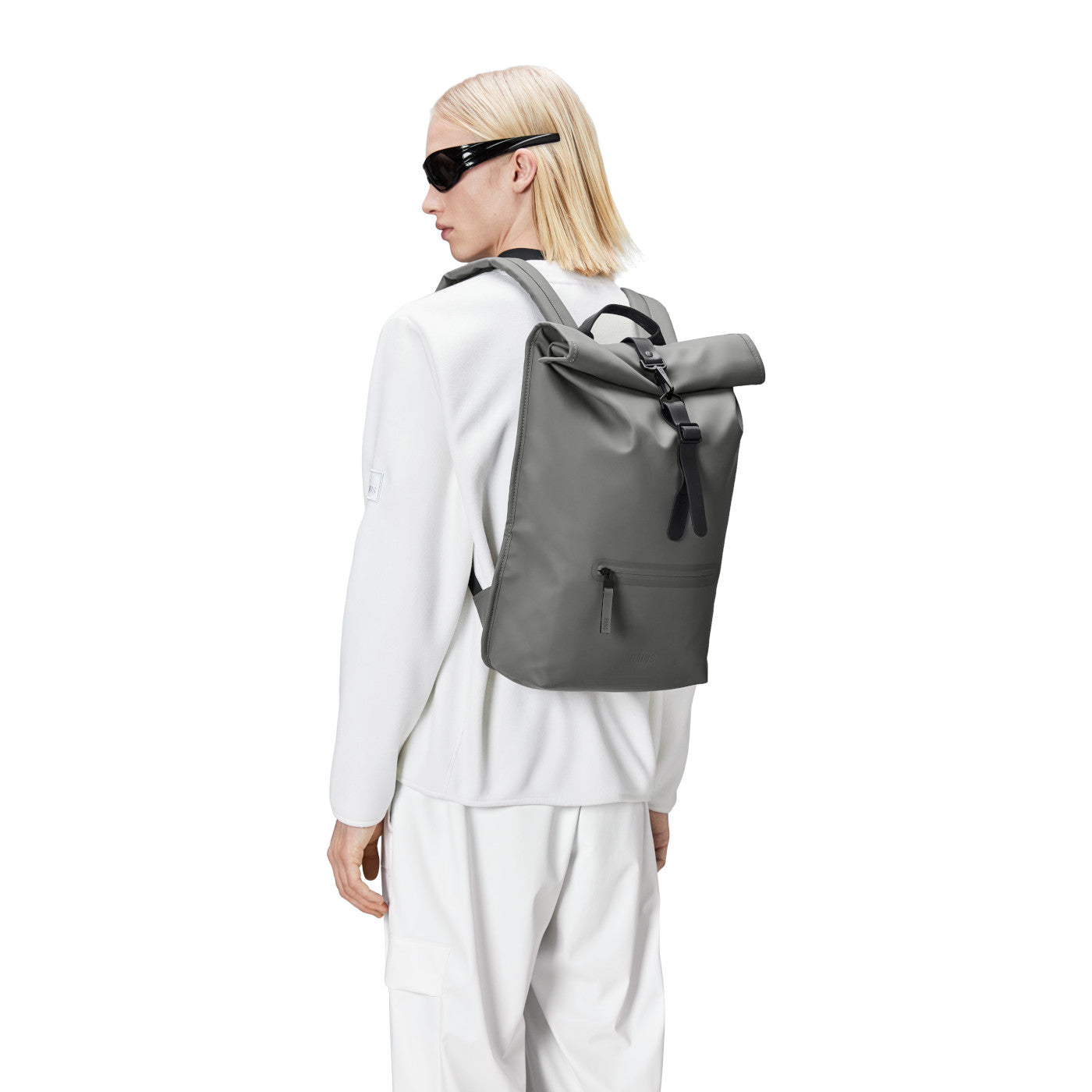 Rains Rolltop Grey Backpack R13320-13