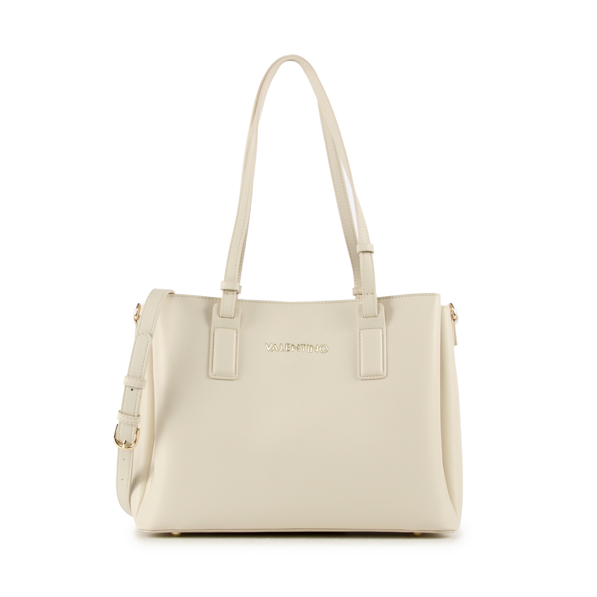 Valentino Bags Clio Re Ecru Shopper VBS9OG01ECRU