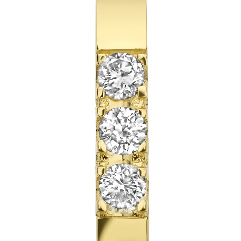 Isabel Bernard De la Paix Madeline 14 karaat gouden oorringen | diamant 0.15 ct | IBD360018-zoom-