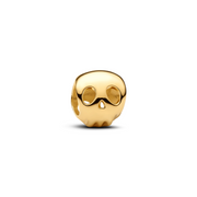 Pandora Moments Gold Plated Skull Mini Charm 764518C00