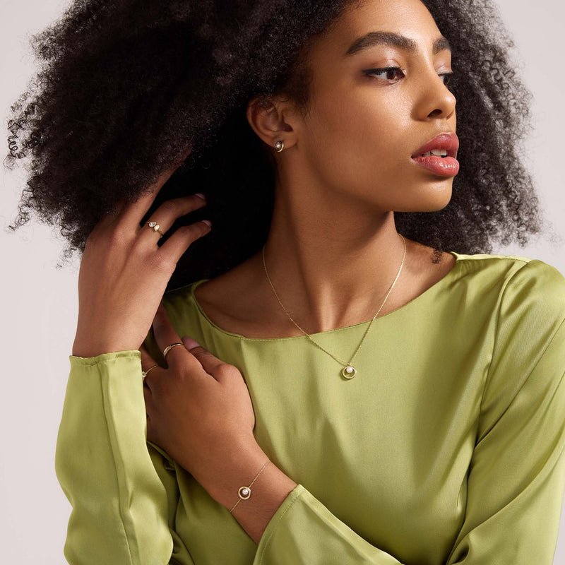 Beloro Jewels Monte Napoleone Perla 9 Karaat Ketting BO340026-zoom-