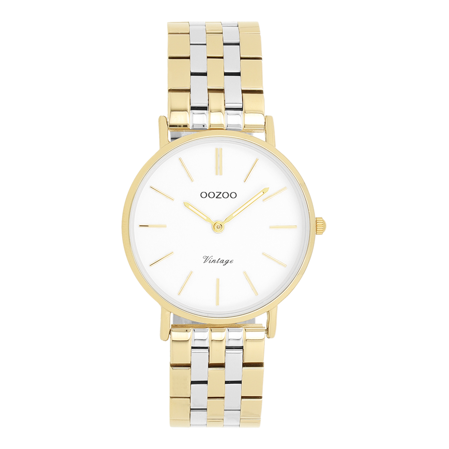 OOZOO Vintage Gold and White Women's Watch C20407