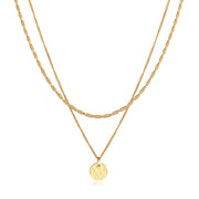 Elli 925 Sterling Silver Layered Link Chain Necklace 2004-BF-0008187-001