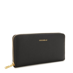 Coccinelle Magie Black Leather Zip Wallet E2MQF110401001