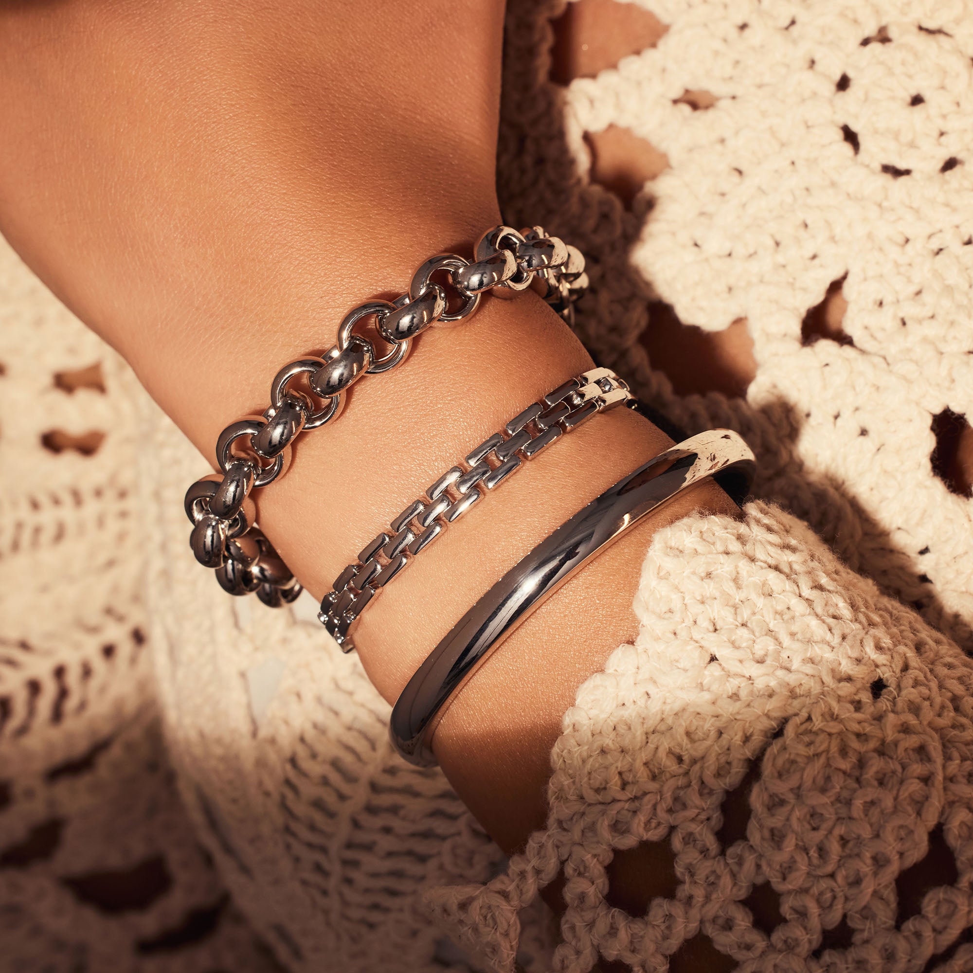 Parte Di Me Bibbiena Poppi Dante 925 Sterling Silver Link Bracelet PDM32114