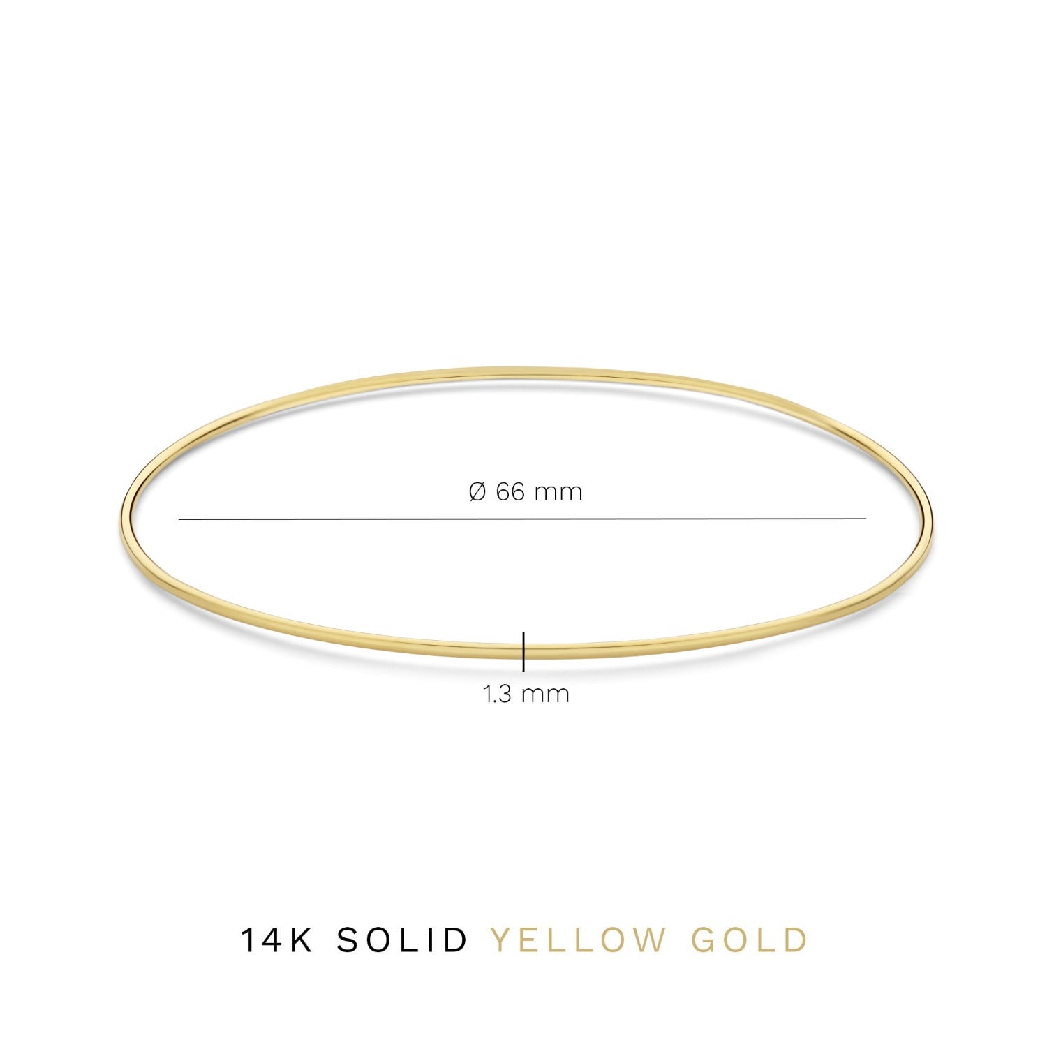 Isabel Bernard Cour d'Honneur Adora 14 Carat Golden Bangle IB320109
