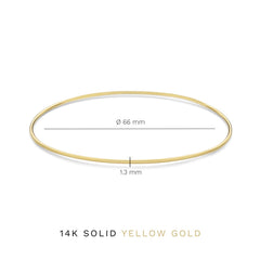 Isabel Bernard Cour d'Honneur Adora 14 Carat Golden Bangle IB320109