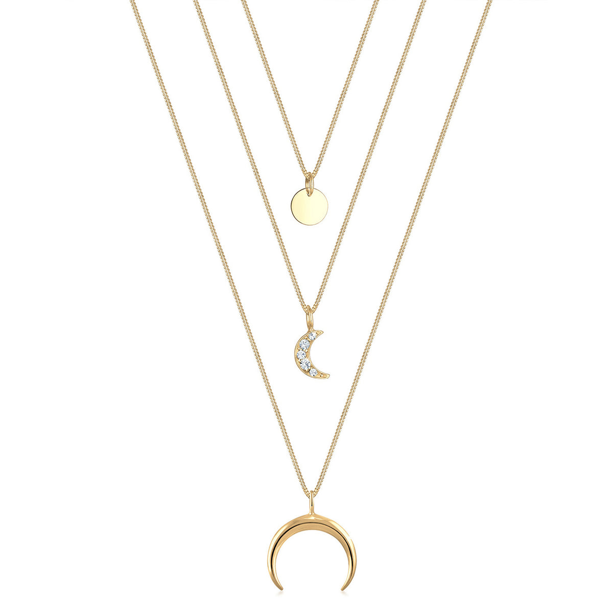 Elli 925 Sterling Silver Layered 2004-BF-0007660-001