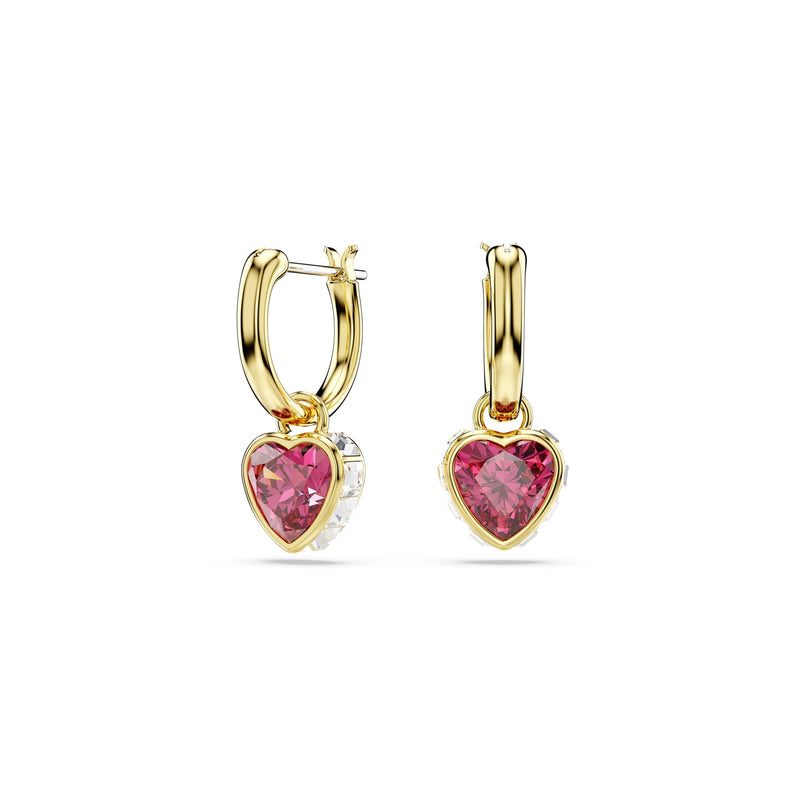Swarovski Chroma Gold-coloured Hearts Drop earrings 5684760-zoom-