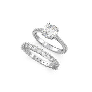 Swarovski Constella Silver-coloured Ring Set 5649216