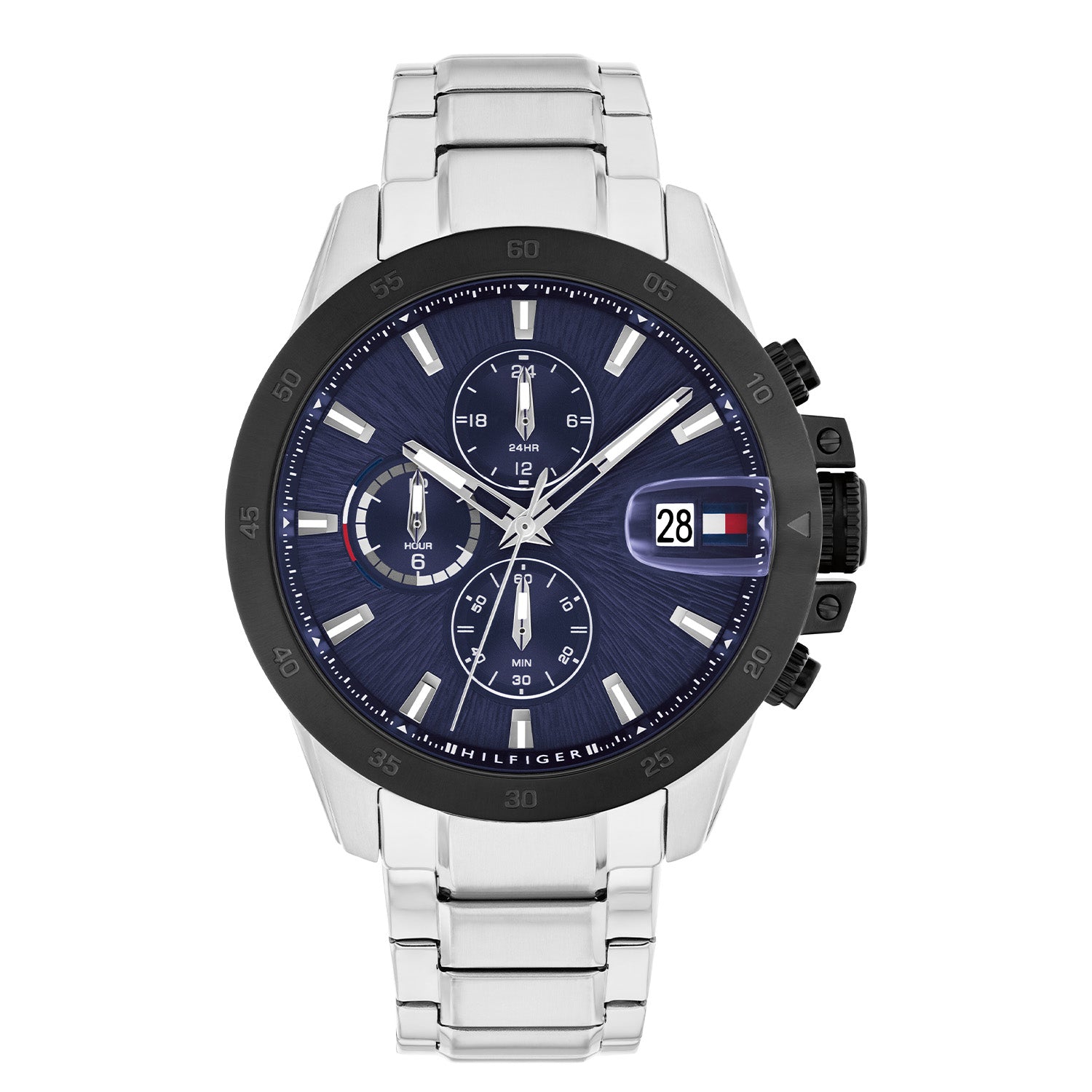 Tommy Hilfiger Jameson Silver and Blue Men's Watch TH1792198