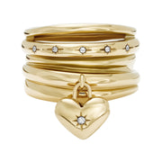 Fossil Sadie Gold Coloured Ring JF048347109