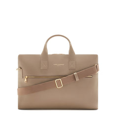 Isabel Bernard Honoré Anique Taupe Calfskin Handbag IB25070