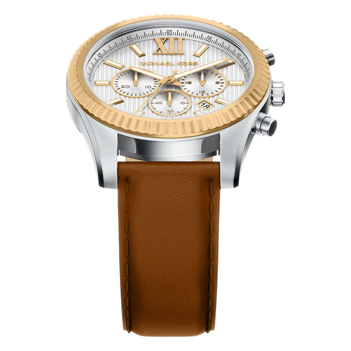 Michael Kors Lexington Round White Dial Watch MK9257