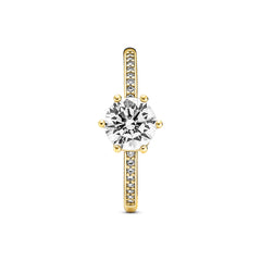Pandora Clear Sparkling Crown Solitaire Ring 168289C01-52