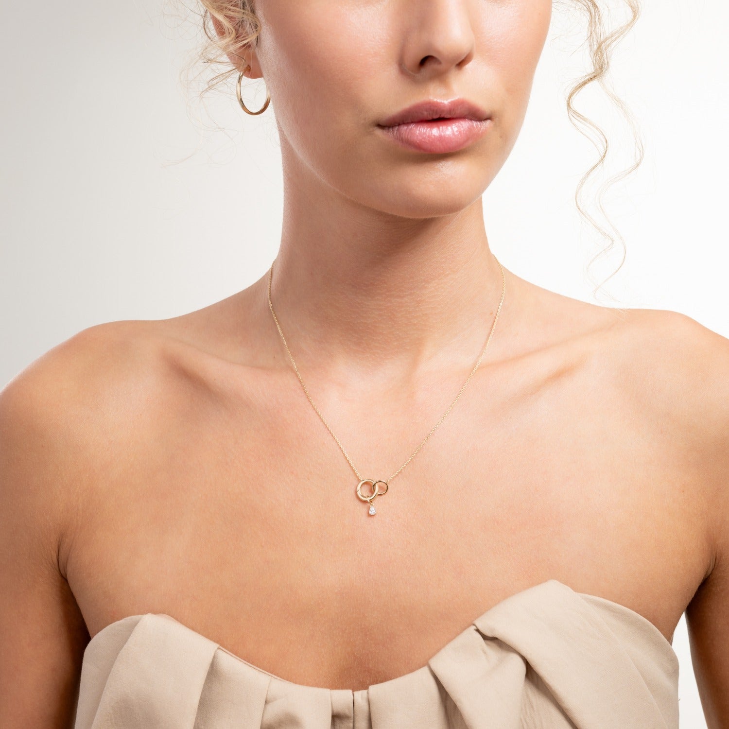 Isabel Bernard Le Marais Teardrop Zirconia 14 karat gold charm IB350062