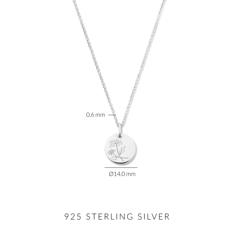 Violet Hamden Venus 925 Sterling Zilveren Ketting met Geboortebloem VH340026-NOV-zoom-