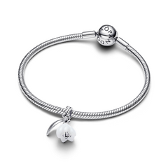 Pandora Moments 925 Sterling Silver Snowdrop Flower Dangle Charm 794239C01