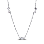 Pandora Timeless 925 Sterling Silver Bow Station Chain Necklace 394231C01-40