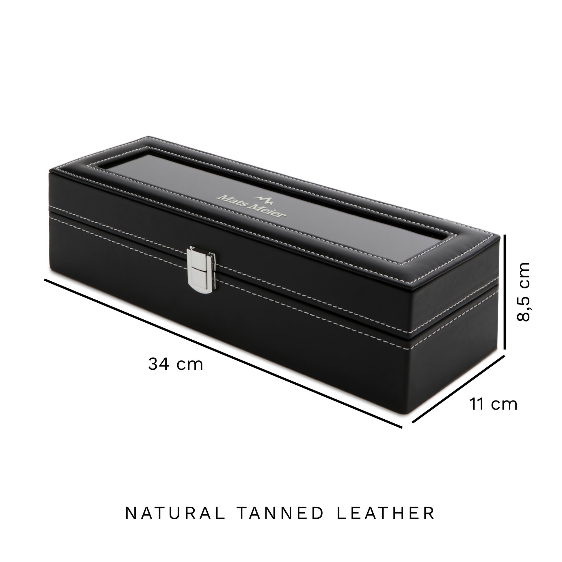 Mats Meier Mont Fort Black Watchbox voor 6 Watchs