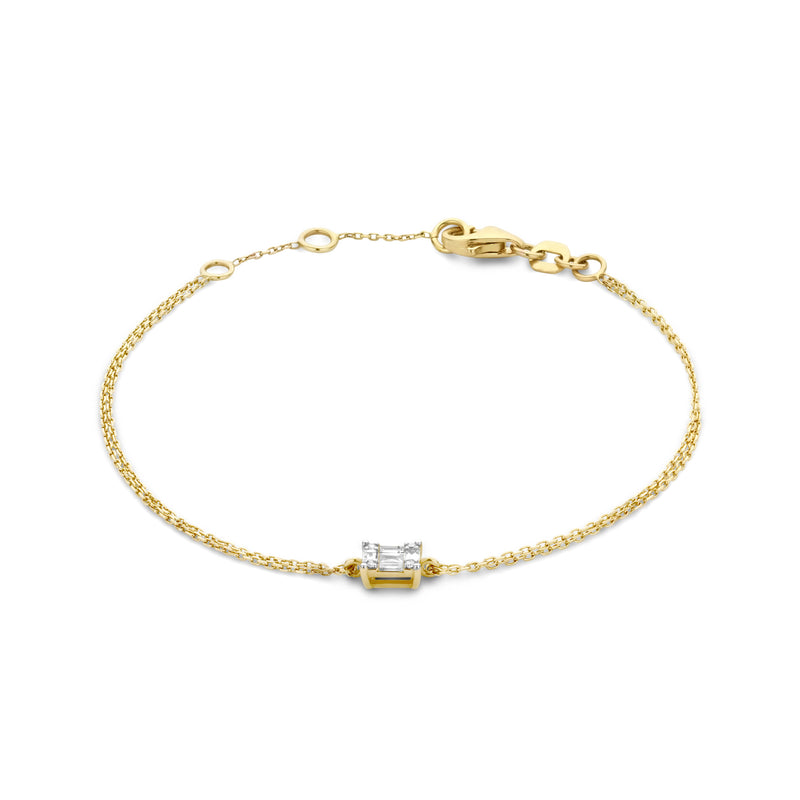 Isabel Bernard De la Paix Maxime 14 Karaat Gouden Armband | Diamant 0.10 ct | IBD320009-zoom-
