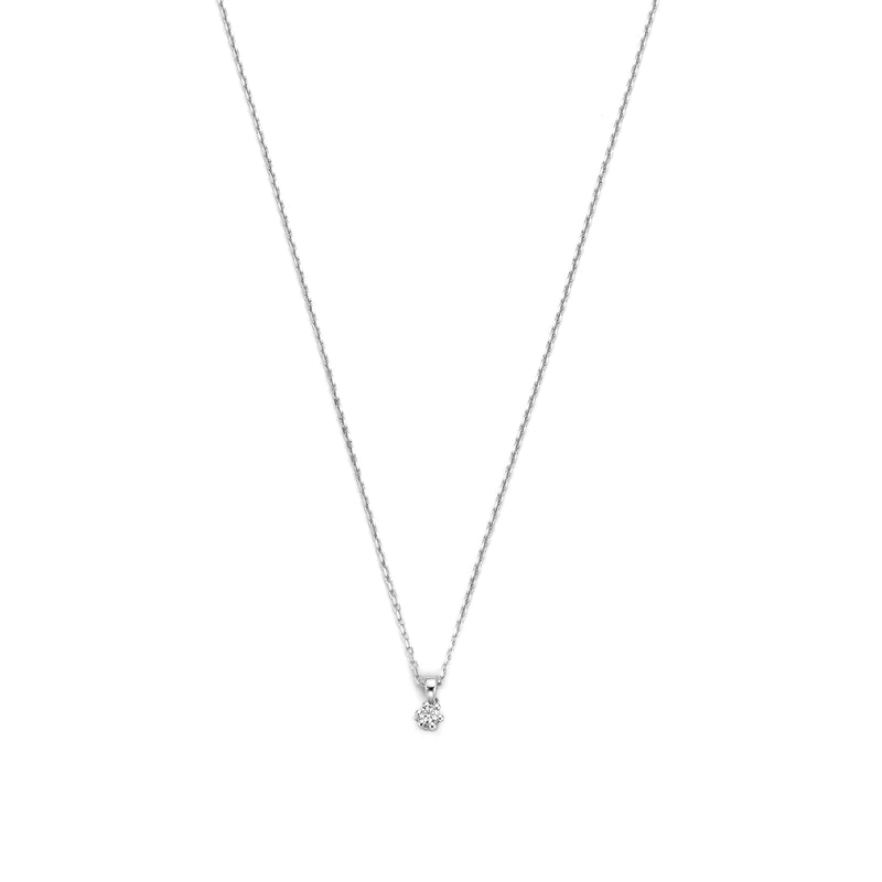 Isabel Bernard De la Paix Emily 14 karaat witgouden collier | diamant 0.05 ct | IBD350014-zoom-